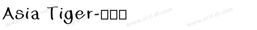 Asia Tiger字体转换